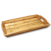 Handled Wood Service Trays