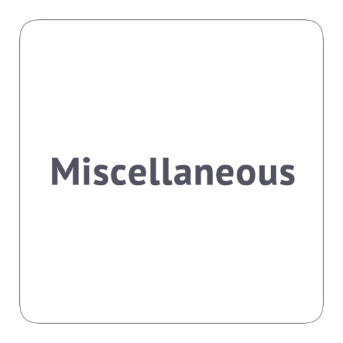 Miscellaneous
