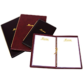 PVC and Leatherette Menu Covers