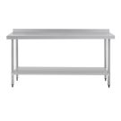 1800x400 Narrow Stainless Steel Food Grade Work Bench Splashback 1800-4-WBB HY