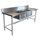 1900X600mm Double Middle Bowl Kitchen Sink Stainless Steel