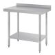 Commercial 900x600 Stainless Steel Table Food Grade Work Splashback Bench 0900-6-WBB HY