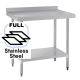 Commercial 600x900 FULL Stainless Steel Table Food Grade Work Splashback Bench 0900-6-WBBS HY