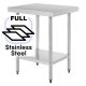 Commercial 600x900 FULL Stainless Steel Table Food Grade Work Bench 0900-6-WBS HY