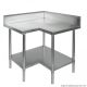 Fed - Economic Corner Workbench,100Mm Splashback & Undershelf 900X900X900Mm 0900-7-WBCB
