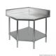 Fed - Corner Workbench With 100Mm Splashback, 900X900X900Mm 0900-7-WBCB/H