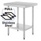 Commercial 700x900 FULL Stainless Steel Table Food Grade Work Bench 0900-7-WBS HY