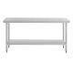 Narrow Commercial 400x1500 Stainless Steel Table Food Grade Work Bench 1500-4-WB HY