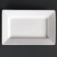 Lumina Fine China (Pack of 2) Wide Rim Rectangular Plates 310 x 175mm CD631