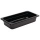 Vogue Black Polycarbonate 1/3 Gastronorm Container 100mm U463