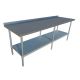 Commercial 2100x800 Stainless Steel Table Food Grade Work Splashback Bench 2100-8-WBB HY