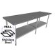 Narrow Commercial 400x2400 FULL Stainless Steel Table Food Grade Work Bench 2400-4-WBS HY