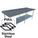 400x2400 Narrow FULL Stainless Steel Food Grade Work Bench Splashback 2400-4-WBBS HY