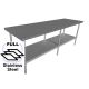Commercial 2400x800 FULL Stainless Steel Table Food Grade Work Bench 2400-8-WBS HY