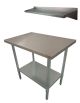 92X76cm #430 Bbq Cafe Trolley Stainless Steel Bench,1 Wallshelf ,1 Undershelf