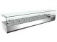 2M Pizza Preparation Fridge Salad Bar Saladette Bain Marie Prep Bench W/ Glass