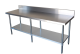 Fed Economic 304 Grade Stainless Steel Tables With Splashback 600 Deep 2100-6-WBB