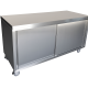 Commercial Stainless Steel Work Prep Cabinet Table 1500 X 600 With Sliding Door 
