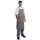 Whites Bib Apron Black and White Check A275