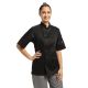 Whites Vegas Chefs Jacket Short Sleeve Black M A439-M