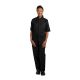 Le Chef Contemporary Unisex Prep Shirt Black L BB142-L