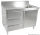 Fed Kitchen Tidy Cabinet With Right Sink 700mm Deep SC-7-1200R-H