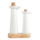 Olympia Whiteware Vinegar and Oil Bottle Set CB705