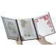 Securit (Pack of 3) Crystal Menu Holder Triple A4 CB843