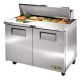 True Salad Prep Counter 2 Door 340 Ltr Stainless Steel