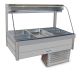 Roband Curved Glass Refrigerated Display Bar - Piped And Foamed Only (No Motor), 6 Pans CFX23RD