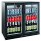 Double Door 3 Tier Black Glass Door Bar Fridge Chiller 208L Bromic BB0200GD-NR