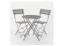 Bistro 600mm Round Table And 2 Chair Set, Foldable Grey Wd-S105Cgr & Wd-S105Tgr