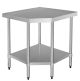 Stainless Steel Corner Bench flat 900X700X900mm Commercial Kitchen