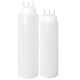 Vogue Clear 3 Nozzle Squeeze Bottle 36oz CW726