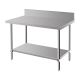 Vogue Premium Stainless Steel Table with Splashback 600mm DA337
