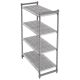 Cambro Stationary Vented 4 Shelving Unit 1830 x 1220 x 540mm DE905