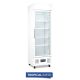 Polar Upright Display Fridge 368Ltr White DM076-A