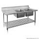 DSBD7-1800R/A Right Inlet Double Sink Dishwasher Bench