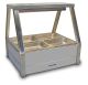 Roband Straight Glass Hot Food Display Bar, 4 Pans Double Row E22