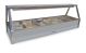 Roband Straight Glass Hot Food Display Bar, 12 Pans Double Row E26