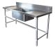 1800 X 600mm Single Right Bowl Kitchen Sink Stainless Steel