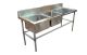 1900 X 600mm Double Left Bowl Kitchen Sink Stainless Steel