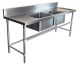 1500 X 600mm Double Middle Bowl Kitchen Sink Stainless Steel