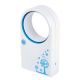 Portable Mini Handled Desktop Bladeless Fan Cooler W/ Blue Print Design