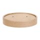 Fiesta Green Biodegradable Paper Soup Container Lids 118mm (Pack of 500) FB557