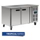 Polar 2 Door Counter Fridge 282Ltr Stainless Steel G596-A