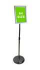 Brand New Adjustable Height And Multi Angle Menu Stand W/ Snap Frame Silver A4