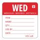 Vogue (Pack of 250) Dissolvable Day of the Week Labels Wednesday GH353
