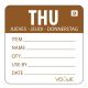 Vogue (Pack of 250) Dissolvable Day of the Week Labels Thursday GH354