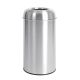 Bolero Stainless Steel Open Lid Bullet Bin Silver 40 Litre GK972